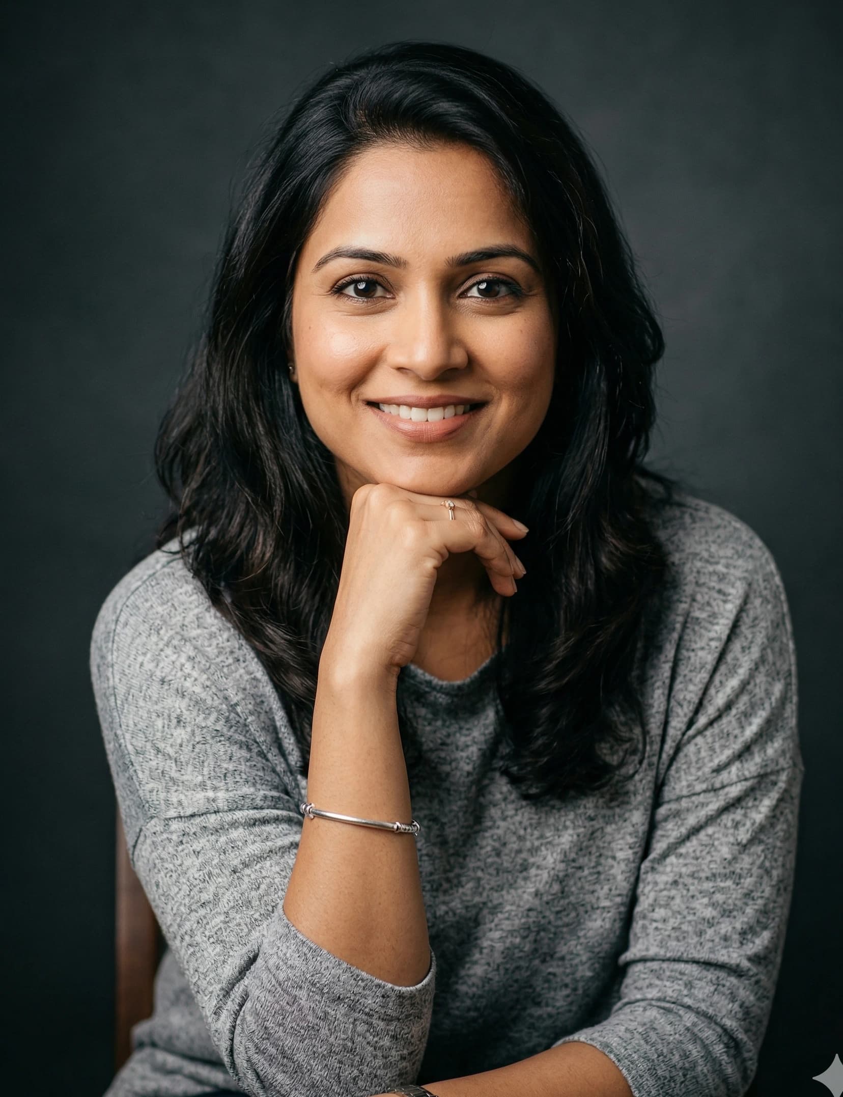 Happy, confident Indian woman